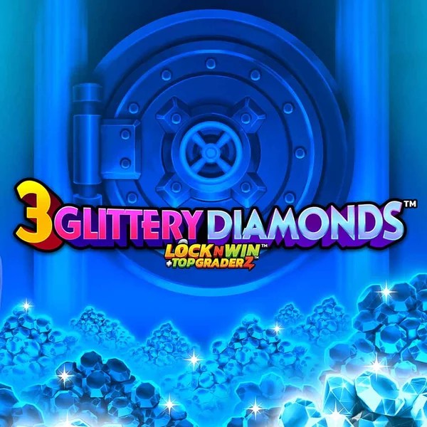Enjoy 3 Glittery Diamonds by PearFiction Studios – logo hosted on naobetcasino.eu