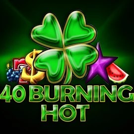 40 Burning Hot online game logo by Amusnet Interactive on naobetcasino.eu