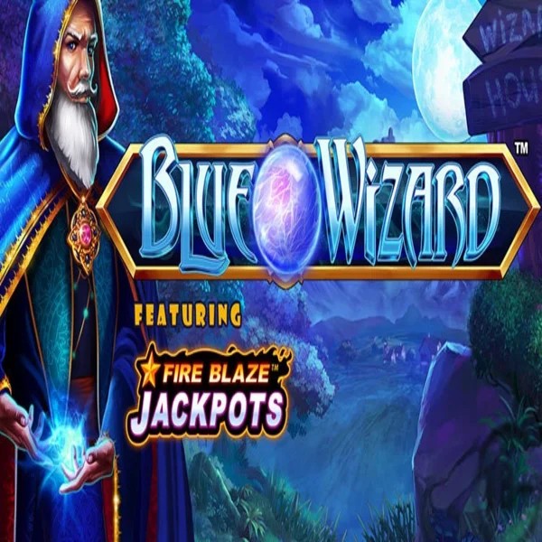 Blue Wizard Fire Blaze Jackpots game by Rarestone Gaming – logo hosted on Naobet Casino