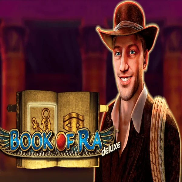 Book of Ra Deluxe casino game by Novomatic – featured logo at Naobet Casino