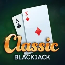 Classic Blackjack slot logo by Red Tiger Gaming at Naobet Casino