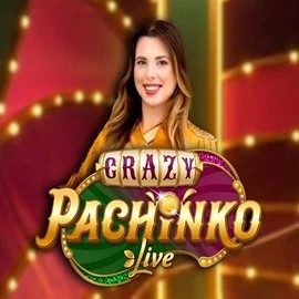 Crazy Pachinko online game logo by Evolution on naobetcasino.eu