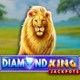 Diamond King Jackpots slot logo by SpinPlay Games at Naobet Casino