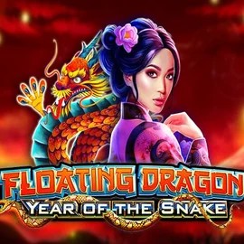 Floating Dragon Year of the Snake slot logo by Pragmatic Play at Naobet Casino