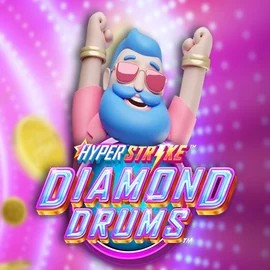 Hyper Strike Diamond Drums online game logo by Gameburger Studios on naobetcasino.eu