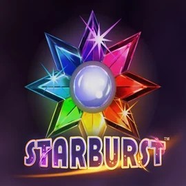 Starburst slot logo by NetEnt at Naobet Casino