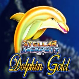 Official Jackpots logo: Dolphin Gold with Stellar Jackpots by Lightning Box Game at Naobet Casino