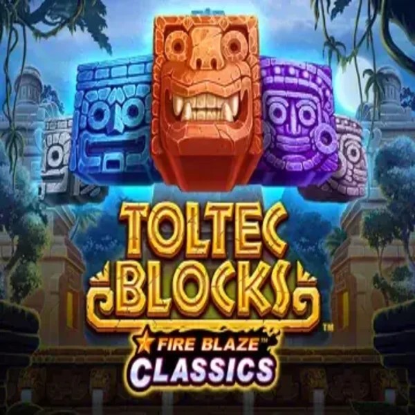 Fire Blaze: Toltec Blocks slot visual from Rarestone Gaming available on naobetcasino.eu